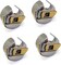 4pcs Bobbin Case Compatible with Industrial Sewing Machine JUKI CONSEW Brother Singer Titanium Bobbin Case